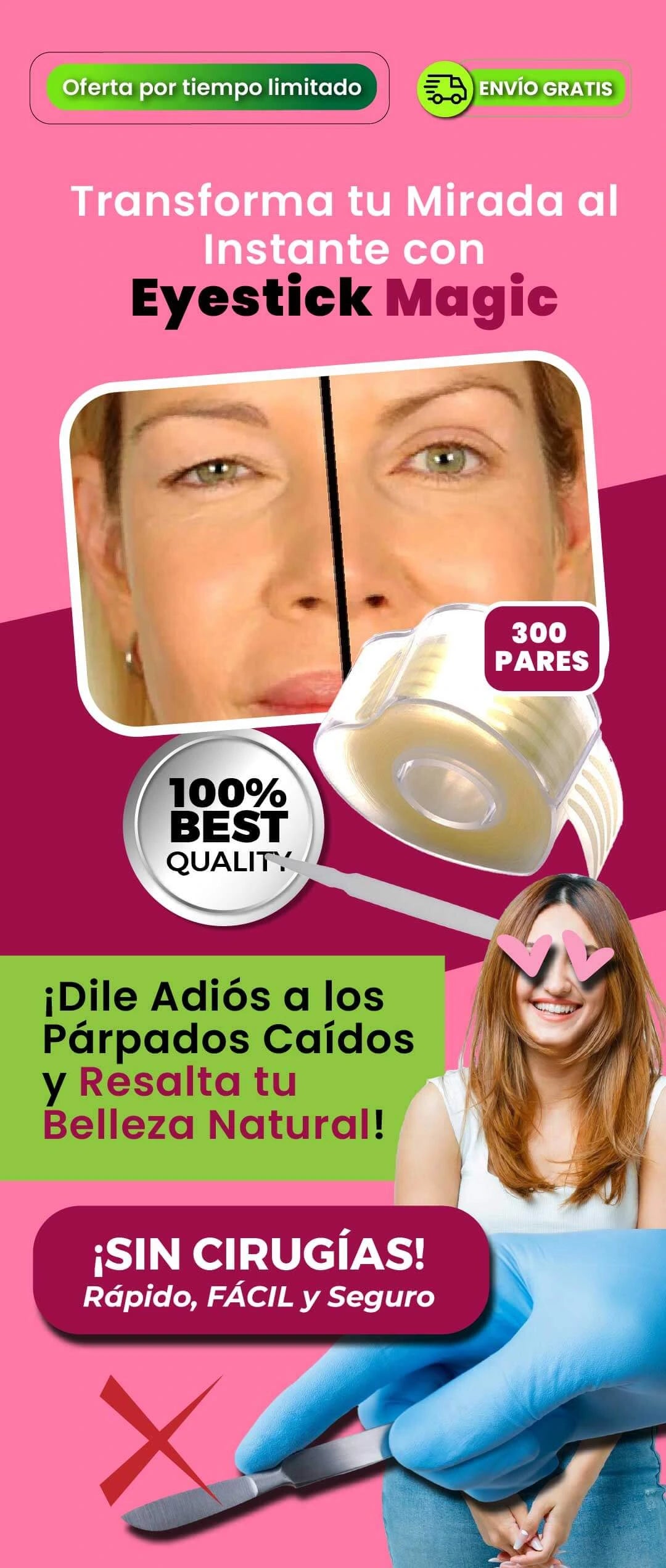 Eyestick Magic: ¡Dile Adiós a los Párpados Caídos! Envío Gratis 🤩🥰