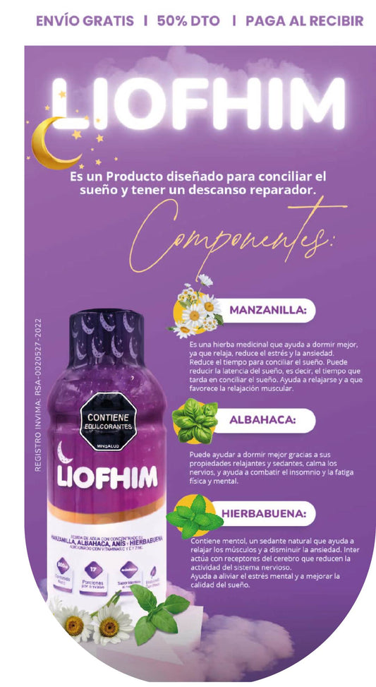 LIOFHIM: Tu apoyo natural para descansar con calidad 💜